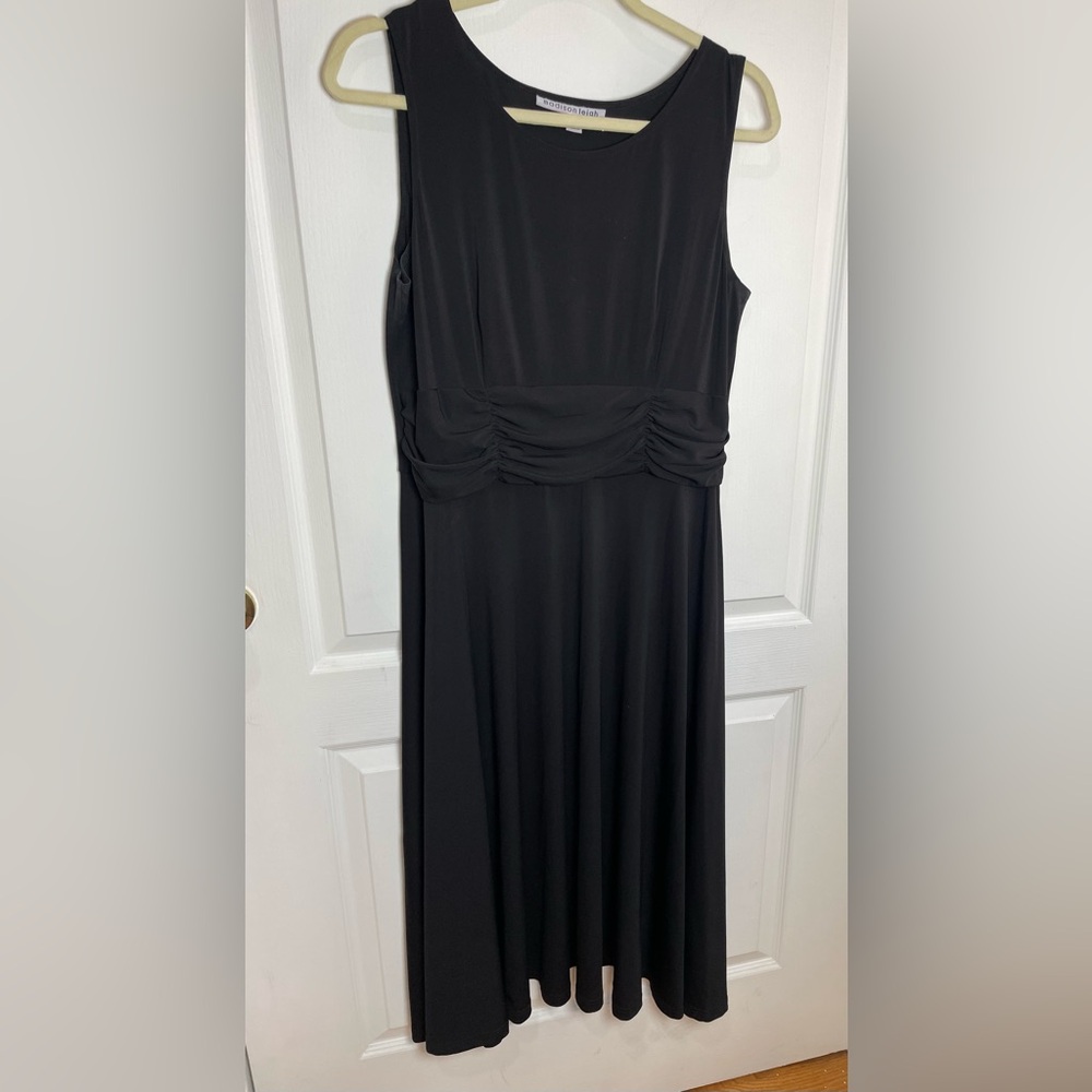 Elegant Black Evening Dress by Madison Leigh Sz12